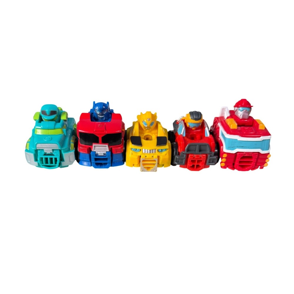 Playskool Heroes Transformers Rescue Bots‎ Academy Flip Racers 5 Pack Set